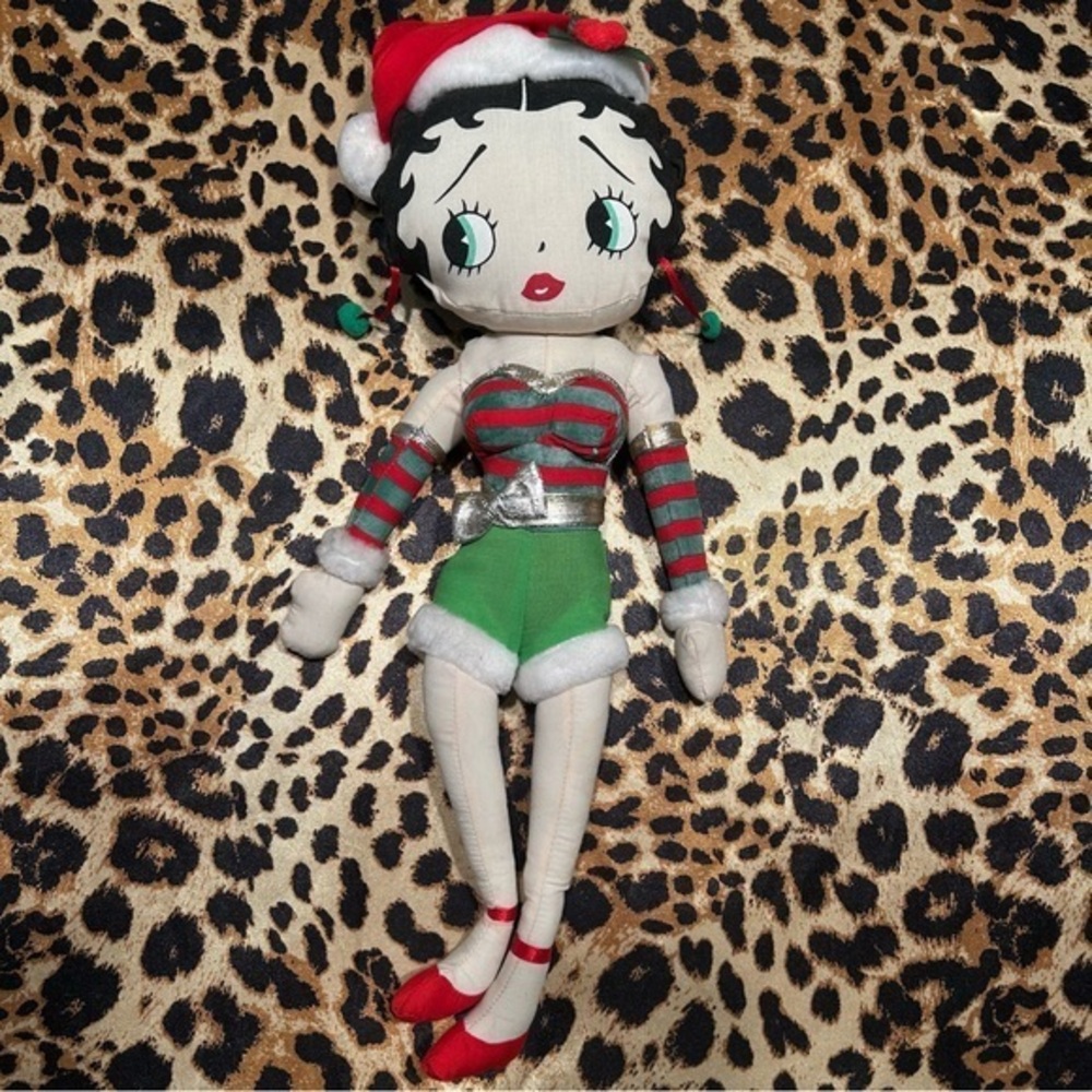 Preloved Y2K Betty Boop Christmas Plush Doll